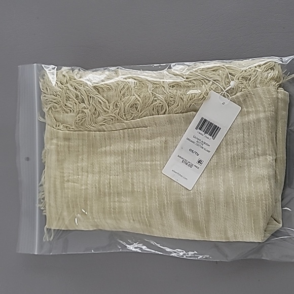Eileen Fisher Butter Organic Cotton Slub Scarf One Size - Picture 6 of 7